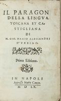 Il paragone della lingua toscana et castigliana...