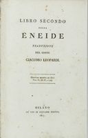 Libro secondo della Eneide. Traduzione del Conte Giacomo Leopardi.