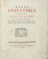 Essai analytique sur les facultés de l'ame.