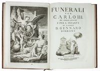 Funerali per Carlo III re delle Spagne e per l'Infante di Napoli D. Gennaro Borbone.