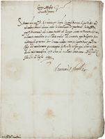 Lettera con firma autografa - 'el Duca de Florentia' - inviata a Ottaviano de' Medici.