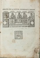 Cum quattuor commentarius videlicet Porfirio Acrono Oratio Landino Mancinello.