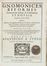  Dal Pozzo Agostino : Gnomonices biformis, geometricae, scilicet, & arithmeticae synopsis, in quatuor partes divisa...  - Asta Manoscritti, Libri, Autografi, Stampe & Disegni - Libreria Antiquaria Gonnelli - Casa d'Aste - Gonnelli Casa d'Aste