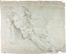  Scuola tosco-emiliana dei secoli XVI-XVII : Cristo Morto (reto). Studi di panneggio (verso).  - Asta Manoscritti, Libri, Autografi, Stampe & Disegni - Libreria Antiquaria Gonnelli - Casa d'Aste - Gonnelli Casa d'Aste