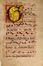 Pagina di messale cantato Omnes Sanctorum con iniziale miniata.  - Asta Grafica, Dipinti ed Oggetti d'Arte dal XV al XX secolo - Libreria Antiquaria Gonnelli - Casa d'Aste - Gonnelli Casa d'Aste