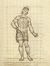  Sante Nucci  (Bologna, 1821 - 1896) : Figura di azteco.  - Asta Grafica, Dipinti ed Oggetti d'Arte dal XV al XX secolo - Libreria Antiquaria Gonnelli - Casa d'Aste - Gonnelli Casa d'Aste
