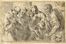  Jacopo Negretti (detto Palma il Giovane)  (Venezia, 1548 - 1628) : Sacra Famiglia con i santi Gerolamo e Francesco.  - Auction Paintings, Prints, Drawings and Fine Art - Libreria Antiquaria Gonnelli - Casa d'Aste - Gonnelli Casa d'Aste
