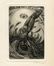  Enrico Vannuccini  (Cortona, 1900 - 1990) : Lotto di 6 ex-libris.  - Asta Grafica, Dipinti ed Oggetti d'Arte dal XV al XX secolo - Libreria Antiquaria Gonnelli - Casa d'Aste - Gonnelli Casa d'Aste