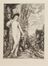  Flix Bracquemond  (Parigi, 1833 - 1914) : Le lion amoreux. La discorde. Da Gustave Moreau.  Gustave Moreau  (Parigi, 1826 - 1898)  - Auction Paintings, Prints, Drawings and Fine Art - Libreria Antiquaria Gonnelli - Casa d'Aste - Gonnelli Casa d'Aste
