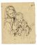  Giuseppe Moricci  (Firenze, 1806 - 1879) : Madre col figlio in braccio. Due bambini.  - Asta Grafica, Dipinti ed Oggetti d'Arte dal XV al XX secolo - Libreria Antiquaria Gonnelli - Casa d'Aste - Gonnelli Casa d'Aste