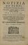  Ximenes Leonardo : Notizia de' tempi de' principali fenomeni del cielo nuovamente calcolati secondo le ultime tavole cassiniane per l'anno 1753.  - Asta Libri, manoscritti e autografi - Libreria Antiquaria Gonnelli - Casa d'Aste - Gonnelli Casa d'Aste