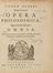  Hobbes Thomas : Opera philosophica. Filosofia, Storia, Storia, Diritto e Politica  - Auction BOOKS, MANUSCRIPTS AND AUTOGRAPHS - Libreria Antiquaria Gonnelli - Casa d'Aste - Gonnelli Casa d'Aste