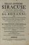  Buonanni Giacomo, Mirabella Alagona Vincenzo : Delle antiche Siracuse volume primo (-secondo). Geografia e viaggi, Figurato, Collezionismo e Bibiografia  Tommaso Fazello, Claudio Mario Arezzo, Philipp Cluver, Francesco Ciche  - Auction BOOKS, MANUSCRIPTS AND AUTOGRAPHS - Libreria Antiquaria Gonnelli - Casa d'Aste - Gonnelli Casa d'Aste