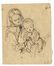  Giuseppe Moricci  (Firenze, 1806 - 1879) : Madre col figlio in braccio. Due bambini.  - Asta Stampe e Disegni XVI-XX secolo, Dipinti dell'800 e del '900. - Libreria Antiquaria Gonnelli - Casa d'Aste - Gonnelli Casa d'Aste
