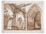  Telemaco Signorini  (Firenze, 1835 - 1901) : Due studi scenografici raffiguranti un interno di fortezza cinquecentesca.  - Asta Stampe, Disegni e Dipinti dal XVI al XX secolo - Libreria Antiquaria Gonnelli - Casa d'Aste - Gonnelli Casa d'Aste