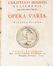  Huygens Christiaan : Opera varia. Volumen primum [-quartus].  - Asta Libri, Manoscritti e Autografi - Libreria Antiquaria Gonnelli - Casa d'Aste - Gonnelli Casa d'Aste