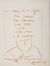  Pierre Alechinsky  (Bruxelles, 1927) : Uomo che scrive con dedica autografa.  - Asta Stampe, Disegni e Dipinti dal XVI al XX secolo - Libreria Antiquaria Gonnelli - Casa d'Aste - Gonnelli Casa d'Aste