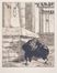  Flix Bracquemond  (Parigi, 1833 - 1914) : Le corbeau.  - Asta Stampe, Disegni e Dipinti dal XVI al XX secolo - Libreria Antiquaria Gonnelli - Casa d'Aste - Gonnelli Casa d'Aste