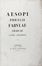  Aesopus : Fabulae. Bodoni, Classici, Collezionismo e Bibliografia, Letteratura  - Auction Books & Graphics. Part II: Books, Manuscripts & Autographs - Libreria Antiquaria Gonnelli - Casa d'Aste - Gonnelli Casa d'Aste