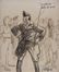  Mario Vellani Marchi  (Modena, 1895 - Milano, 1979) : Lotto composto di 2 disegni con figurini per Cavalleria Rusticana.  - Auction Books & Graphics. Part I: Prints, Drawings & Paintings - Libreria Antiquaria Gonnelli - Casa d'Aste - Gonnelli Casa d'Aste
