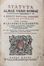  Galganetti Leandro : Statuta almae vrbis Romae authoritate Gregorij...  - Asta Libri & Grafica. Parte II: Autografi, Musica & Libri a Stampa - Libreria Antiquaria Gonnelli - Casa d'Aste - Gonnelli Casa d'Aste