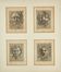  Adamo Scultori  (Mantova,  - Roma, 1587) : Lotto di otto tavole raffiguranti mascheroni.  - Asta Libri & Grafica - Libreria Antiquaria Gonnelli - Casa d'Aste - Gonnelli Casa d'Aste