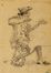  Raffaello Sorbi  (Firenze, 1844 - Firenze, 1941) : Lotto di 2 disegni con personaggi maschili in costume.  - Asta Libri & Grafica - Libreria Antiquaria Gonnelli - Casa d'Aste - Gonnelli Casa d'Aste