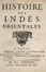  Souchu de Rennefort Urbain : Histoire des Indes Orientales.  Cornelis Martinus Vermeulen, Pierre Paul Sevin  - Asta Grafica & Libri - Libreria Antiquaria Gonnelli - Casa d'Aste - Gonnelli Casa d'Aste