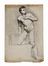  Anonimo del XIX secolo : Lotto composto di 3 nudi accademici su 2 fogli.  - Asta Grafica & Libri - Libreria Antiquaria Gonnelli - Casa d'Aste - Gonnelli Casa d'Aste