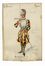  Anonimo del XX secolo : Lotto di 44 bozzetti di costumi teatrali per la Tosca di Giacomo Puccini.  Giacomo Puccini  - Auction Graphics & Books - Libreria Antiquaria Gonnelli - Casa d'Aste - Gonnelli Casa d'Aste