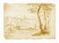  Anonimo veneto del XVIII secolo : Lotto di due paesaggi campestri.  - Auction Graphics & Books - Libreria Antiquaria Gonnelli - Casa d'Aste - Gonnelli Casa d'Aste