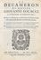  Boccaccio Giovanni : Il decameron [...] di nuovo ristampato, e riscontrato in Firenze con testi antichi, & alla sua vera lettione ridotto. Dal cavaliere Lionardo Salviati [...]. Et in questa ultima impressione adornato di bellissime figure...  Leonardo Salviati  - Asta Grafica & Libri - Libreria Antiquaria Gonnelli - Casa d'Aste - Gonnelli Casa d'Aste