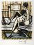  Bernard Buffet  (Parigi, 1928 - Tourtour, 1999) : Lotto di 2 litografie dalla cartella Jeux de dames.  - Auction Graphics & Books - Libreria Antiquaria Gonnelli - Casa d'Aste - Gonnelli Casa d'Aste