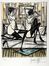  Bernard Buffet  (Parigi, 1928 - Tourtour, 1999) : Lotto di 2 litografie dalla cartella Jeux de dames.  - Auction Graphics & Books - Libreria Antiquaria Gonnelli - Casa d'Aste - Gonnelli Casa d'Aste