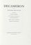  Boccaccio Giovanni : Decameron [...] a cura di Piero Chiara. Nota storico-filologica di Vittore Branca. Undici tavole a colori di Franco Gentilini. Libro d'Artista, Figurato, Letteratura italiana, Erotica, Collezionismo e Bibliografia, Collezionismo e Bibliografia, Letteratura, Letteratura  Franco Gentilini  (Faenza, 1909 - Roma, 1981), Vittore Branca, Vittore Branca  - Auction Graphics & Books - Libreria Antiquaria Gonnelli - Casa d'Aste - Gonnelli Casa d'Aste