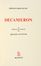  Boccaccio Giovanni : Decameron. 10 novelle illustrate da Renato Guttuso. Letteratura italiana  Renato Guttuso  (Bagheria, 1911 - Roma, 1987)  - Auction Graphics & Books - Libreria Antiquaria Gonnelli - Casa d'Aste - Gonnelli Casa d'Aste