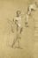  Pio Joris  (Roma, 1843 - 1921) : Accademie di nudo maschile (recto e verso).  - Auction Graphics & Books - Libreria Antiquaria Gonnelli - Casa d'Aste - Gonnelli Casa d'Aste