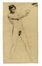  Mos Bianchi  (Monza, 1840 - 1904) : Due nudi maschili d'accademia.  - Auction Graphics & Books - Libreria Antiquaria Gonnelli - Casa d'Aste - Gonnelli Casa d'Aste