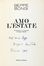  Bongi Giuseppe : Amo l'estate. Presentazione e sei acquarelli di Eugenio Montale.  Eugenio Montale  (Genova, 1896 - Milano, 1981)  - Asta Grafica & Libri - Libreria Antiquaria Gonnelli - Casa d'Aste - Gonnelli Casa d'Aste