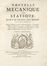  Varignon Pierre : Nouvelle mecanique ou statique, dont le projet fut donn en 1687. Tome premier (-second).  - Asta Grafica & Libri - Libreria Antiquaria Gonnelli - Casa d'Aste - Gonnelli Casa d'Aste