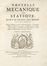  Varignon Pierre : Nouvelle mecanique ou statique, dont le projet fut donn en 1687. Tome premier (-second). Scienze tecniche e matematiche, Meccanica, Fisica  - Auction Graphics & Books - Libreria Antiquaria Gonnelli - Casa d'Aste - Gonnelli Casa d'Aste