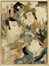  Kitagawa Utamaro  (Edo, 1753 - 1806) : Uomo inginocchiato ai piedi di una bijin.  - Asta Grafica & Libri - Libreria Antiquaria Gonnelli - Casa d'Aste - Gonnelli Casa d'Aste