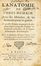  Saint-Hilaire Etienne Geoffroy : L'anatomie du corps humain avec ses maladies et les remèdes pour les guèrir.  - Asta Grafica & Libri - Libreria Antiquaria Gonnelli - Casa d'Aste - Gonnelli Casa d'Aste
