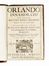  Boiardo Matteo Maria : Orlando innamorato. Letteratura italiana, Letteratura  - Auction Graphics & Books - Libreria Antiquaria Gonnelli - Casa d'Aste - Gonnelli Casa d'Aste