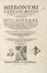  Cardano Girolamo : Opus novum de proportionibus numerorum, motuum, ponderum, sonorum, aliarumqu'e rerum mensurandarum... Astronomia, Astrologia, Scienze tecniche e matematiche, Occultismo  - Auction Books, autographs & manuscripts - Libreria Antiquaria Gonnelli - Casa d'Aste - Gonnelli Casa d'Aste