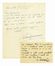 Raccolta di 191 tra lettere, cartoline e biglietti e veline di attori e artisti del mondo dello spettacolo. Musica, Teatro, Musica, Teatro, Spettacolo, Musica, Teatro, Spettacolo  - Auction Books, autographs & manuscripts - Libreria Antiquaria Gonnelli - Casa d'Aste - Gonnelli Casa d'Aste