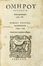  Homerus : Odysseia. Batrachomyomachia. Letteratura classica, Letteratura  - Auction Books, autographs & manuscripts - Libreria Antiquaria Gonnelli - Casa d'Aste - Gonnelli Casa d'Aste