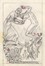  Karl Blossfeldt  (Schielo, 1865 - Berlino, 1932) : Lotto composto di 4 disegni e 1 ex libris.  - Auction Ancient, modern and contemporary art - Libreria Antiquaria Gonnelli - Casa d'Aste - Gonnelli Casa d'Aste