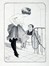  Autori vari : Lotto composto di 13 disegni francesi.  Achille Deveria  (Parigi, 1800 - 1857), Henry Gerbault  (Parigi, 1863 - Roscoff, 1930), Eugène Carrière  (Gourney-Sur-Marne, 1849 - Parigi, 1906), Sigismond Ferdinand Bach  (Stoccarda, 1859 - Compiègne, 1952)  - Asta Arte Moderna e Contemporanea [ASTA A TEMPO - PARTE II] - Libreria Antiquaria Gonnelli - Casa d'Aste - Gonnelli Casa d'Aste