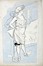  Autori vari : Lotto composto di 13 disegni francesi.  Achille Deveria  (Parigi, 1800 - 1857), Henry Gerbault  (Parigi, 1863 - Roscoff, 1930), Eugène Carrière  (Gourney-Sur-Marne, 1849 - Parigi, 1906), Sigismond Ferdinand Bach  (Stoccarda, 1859 - Compiègne, 1952)  - Asta Arte Moderna e Contemporanea [ASTA A TEMPO - PARTE II] - Libreria Antiquaria Gonnelli - Casa d'Aste - Gonnelli Casa d'Aste